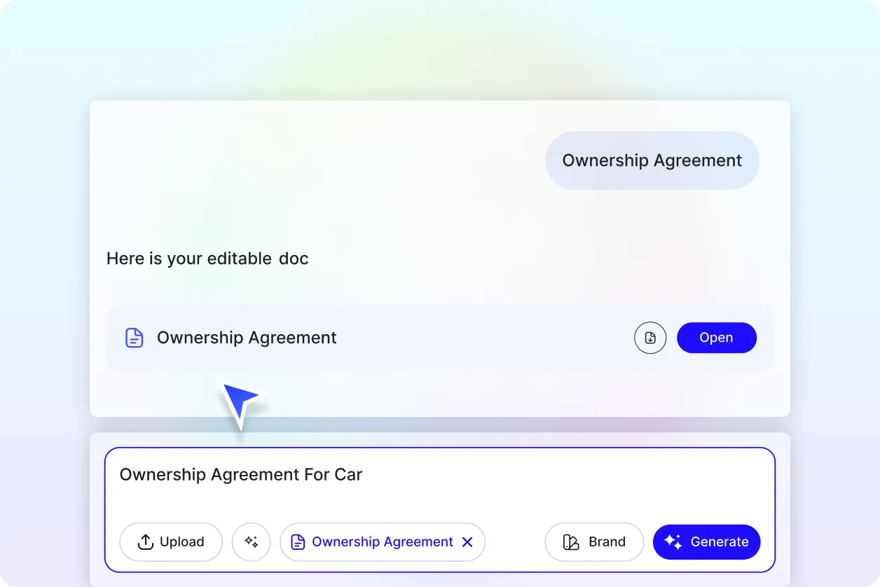 Free AI Ownership Agreement Generator, Free Ownership Agreement Maker Online